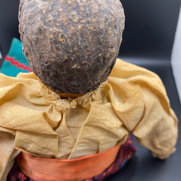 Vintage Primitive Folk Art Doll w/Hand Stitched Clothing & Hand Painted Face - Picture 12 of 15